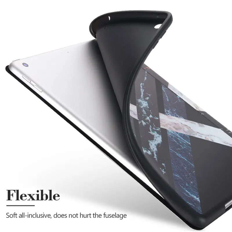 Лоскутные планшеты Чехол для iPad 9 7 2017 2018 Marbling шаблон модный защитный чехол ТПУ