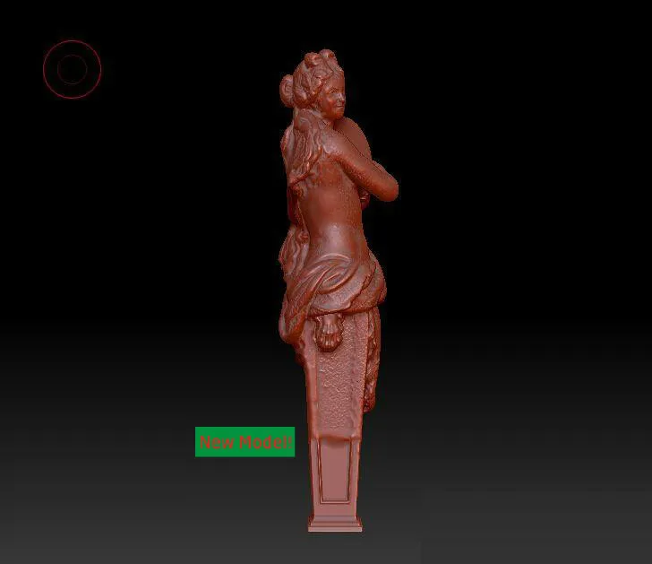 3D модель в формате stl скульптура с твердым вращением модели для станка ЧПУ