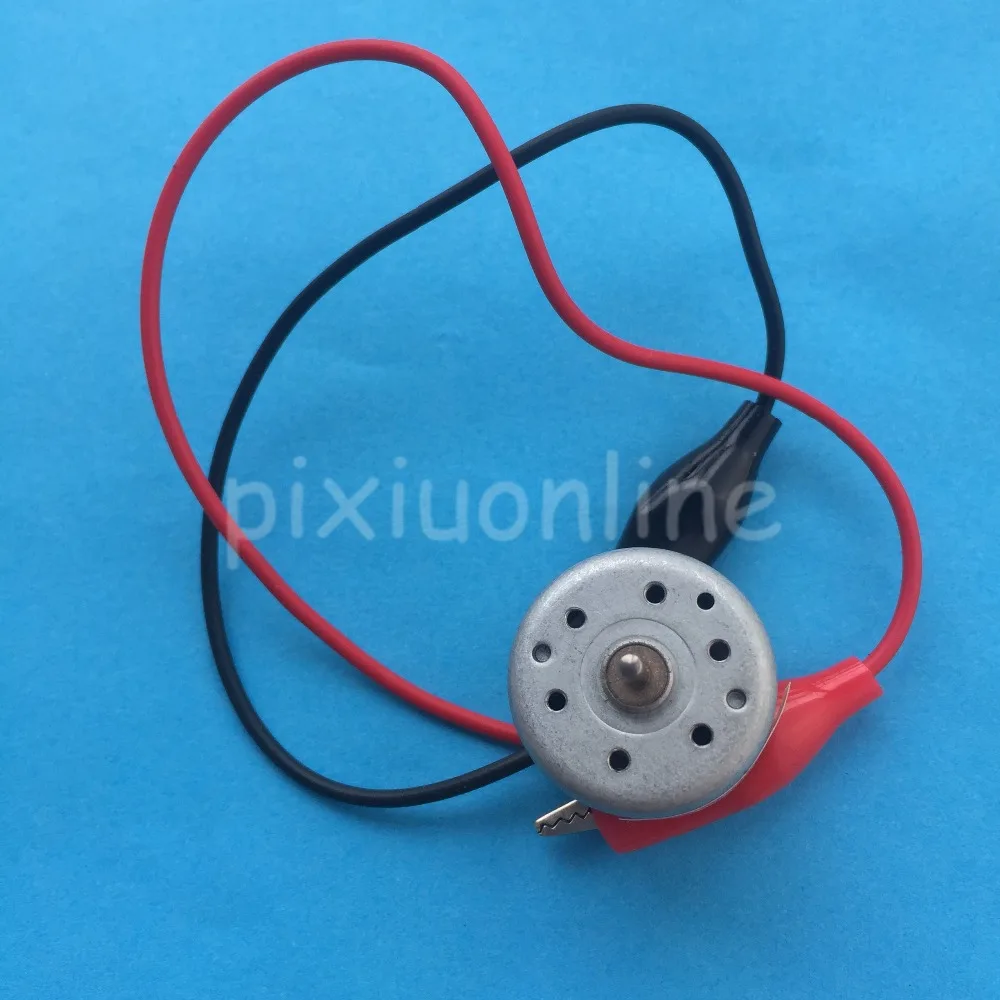 J396Y DIY 310 микро двигатель постоянного тока с красочным крокодиловым зажимом