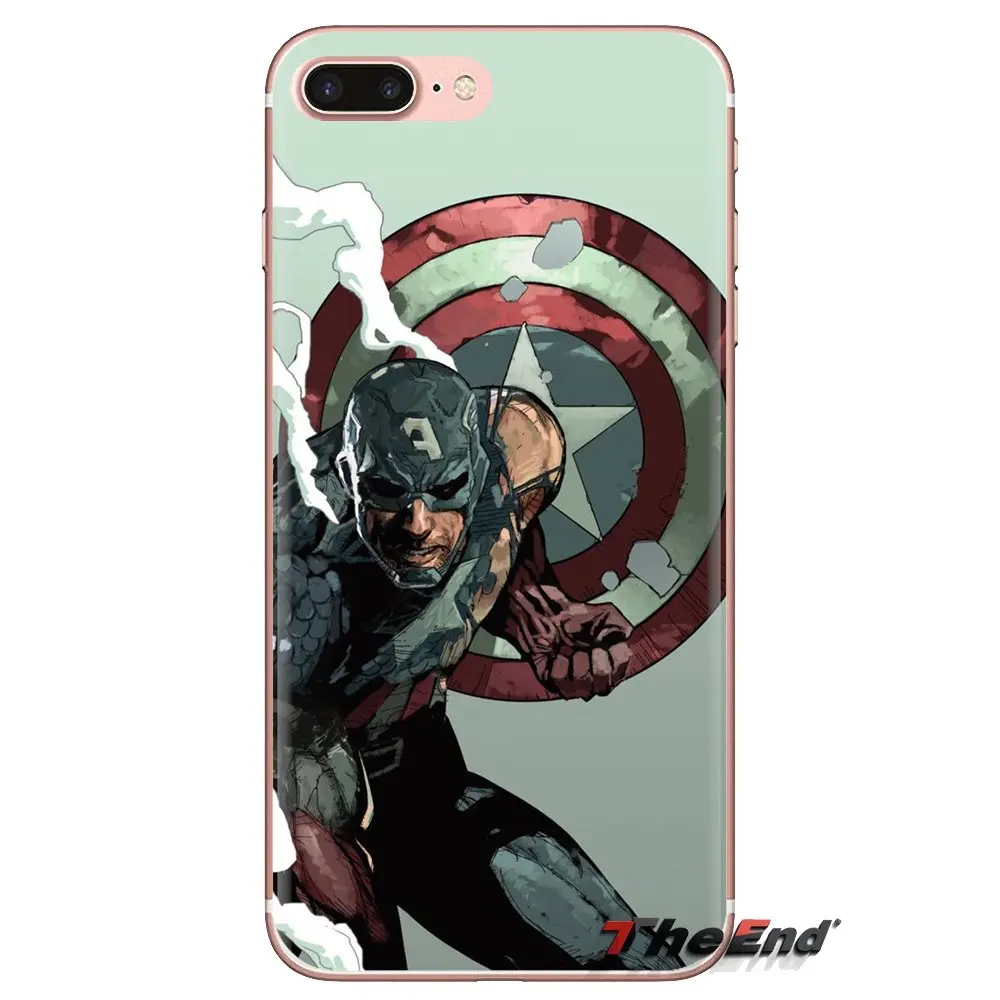 Transparent TPU Cases Covers Captain America Flash For LG G3 G4 Mini G5 G6 G7 Q6 Q7 Q8 Q9 V10 V20 V30 X Power 2 3 K10 K4 K8 2017 |