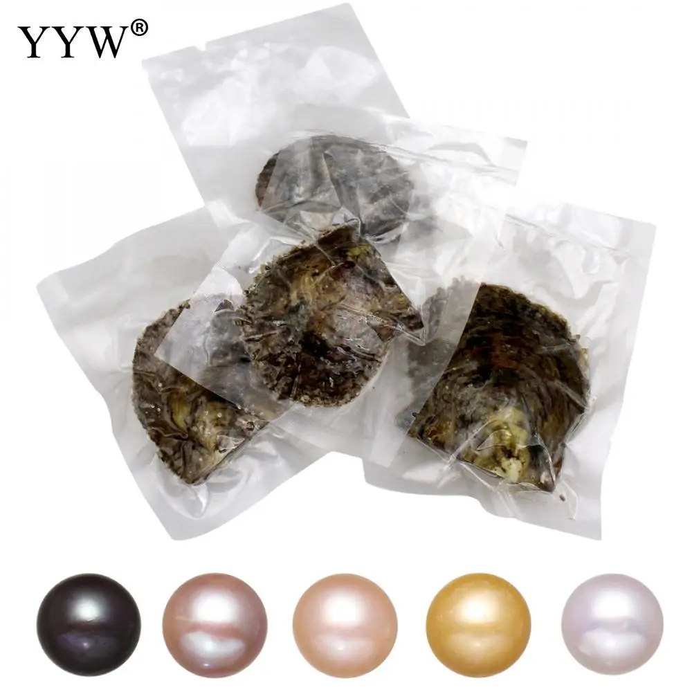 

Жемчужные устрицы Akoya, в вакуумной упаковке, 8-9 мм, роскошные ювелирные украшения для женщин, 5 шт./пакет