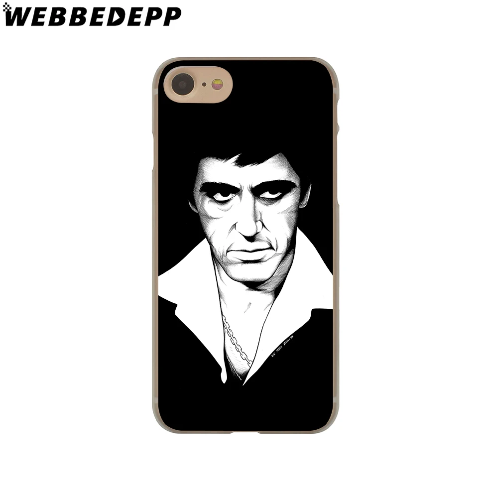 WEBBEDEPP Горячая Scarface Tony Монтана жесткий чехол для телефона для iPhone 4 4S 5C 5 5S SE 6 6S 7 8 Plus X XR XS 11 Pro Max задняя крышка