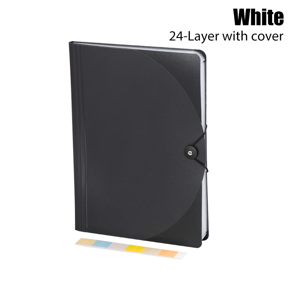24-Layer withcover w 13/24 карманов, радужная расширяющаяся папка для документов А4, держатель для документов, бумаги, сортировочный ящик для папок, самостоящий портфель, Органайзер - Цвет: 24-Layer withcover w