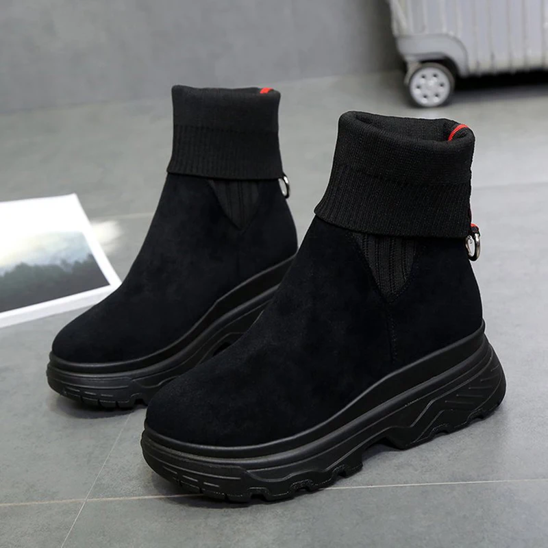 Spring And Autumn Fashion warm snow boots winter new women ankle boots