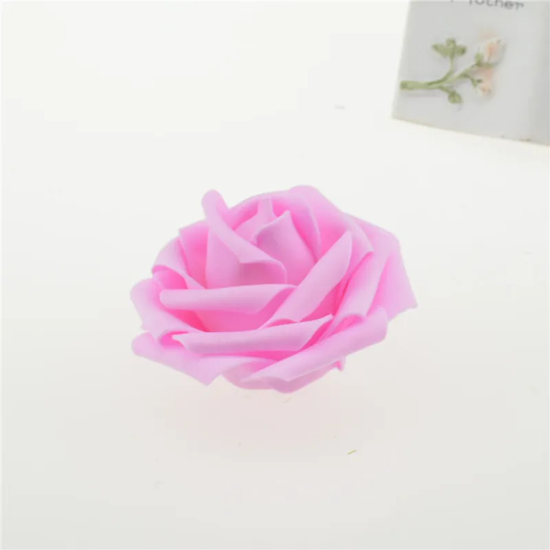 rose Red 100 шт. большая пенопластовая Роза ручной работы искусственный цветок голова Свадебные украшения DIY ВЕНОК Подарочная коробка Скрапбукинг Ремесло поддельный цветок - Цвет: rose Red