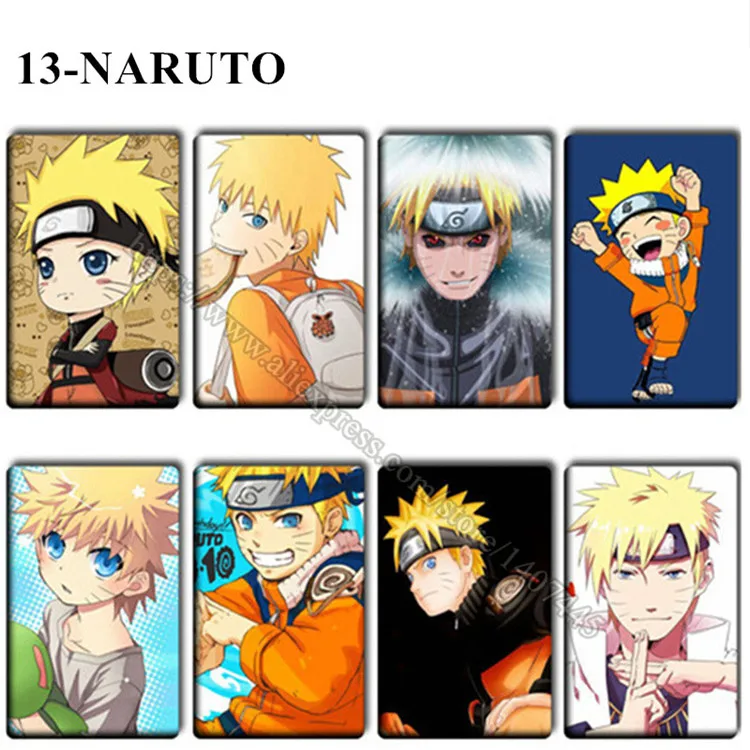 13 NARUTO 40 шт./лот Dragon Ball Z наклейки игрушки Японские Аниме, сериалы, кредитная самодельная открытка наклейки Goku классические Мультяшные наклейки детские подарки - Цвет: 13 NARUTO