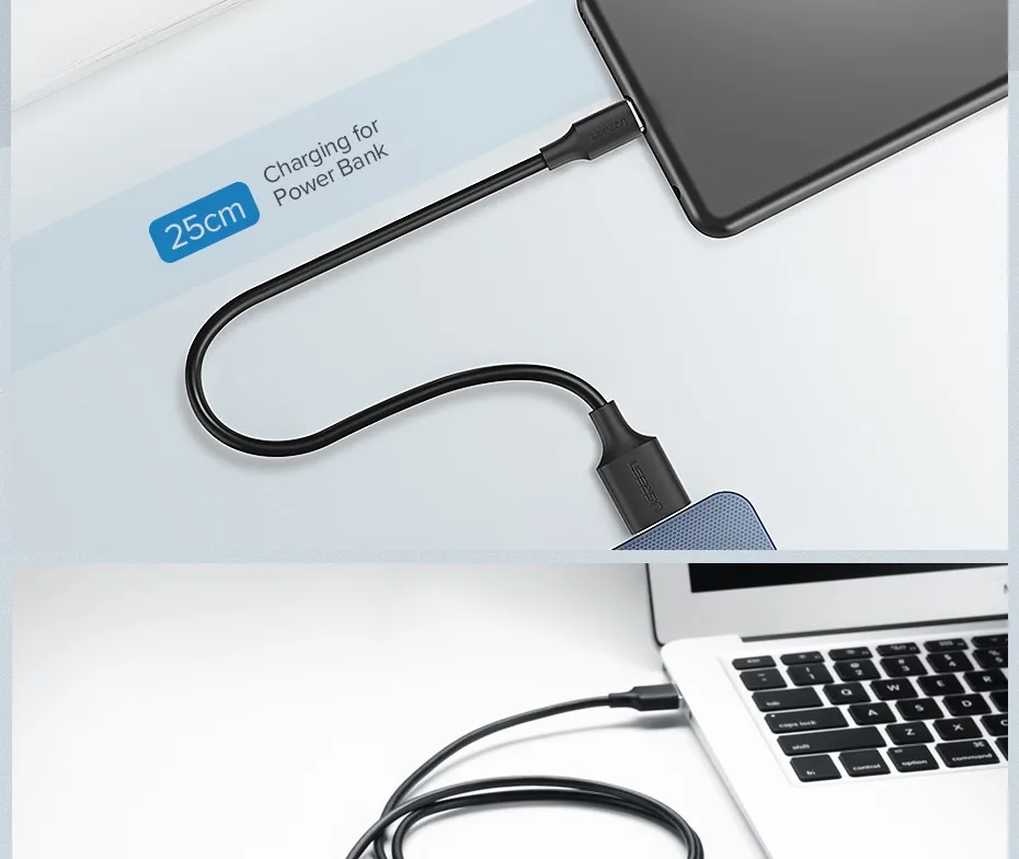 Ugreen USB Type C Кабель USB С Быстрой Зарядки Кабель для Передачи Данных Type-C USB Зарядное Устройство Кабель для NEXUS 5X, 6