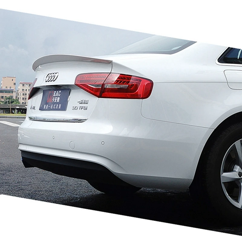 ABS Пластик Неокрашенный хвост крыла грунтовка Цвет задний спойлер 1 шт. для Audi A4 B8