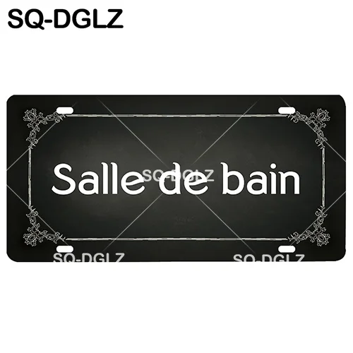 [SQ-DGLZ] кафе/туалет/Salle de bain/туалетные принадлежности номерной знак Настенный декор руководство жестяной знак Дверь лозунг металлические дощечки для письма плакат - Цвет: 0600