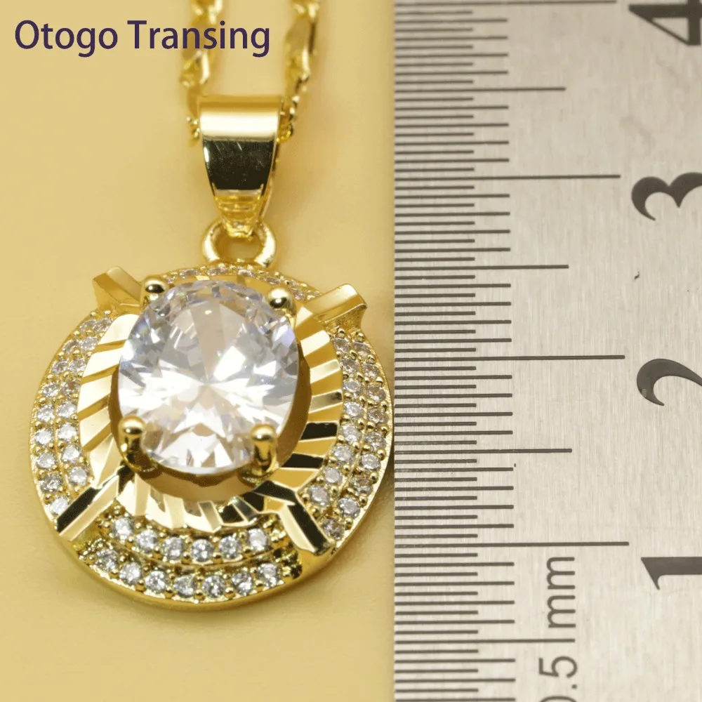 Otogo Transing 2019 набор ювелирных изделий для вечеринки золотой цвет Женская мода