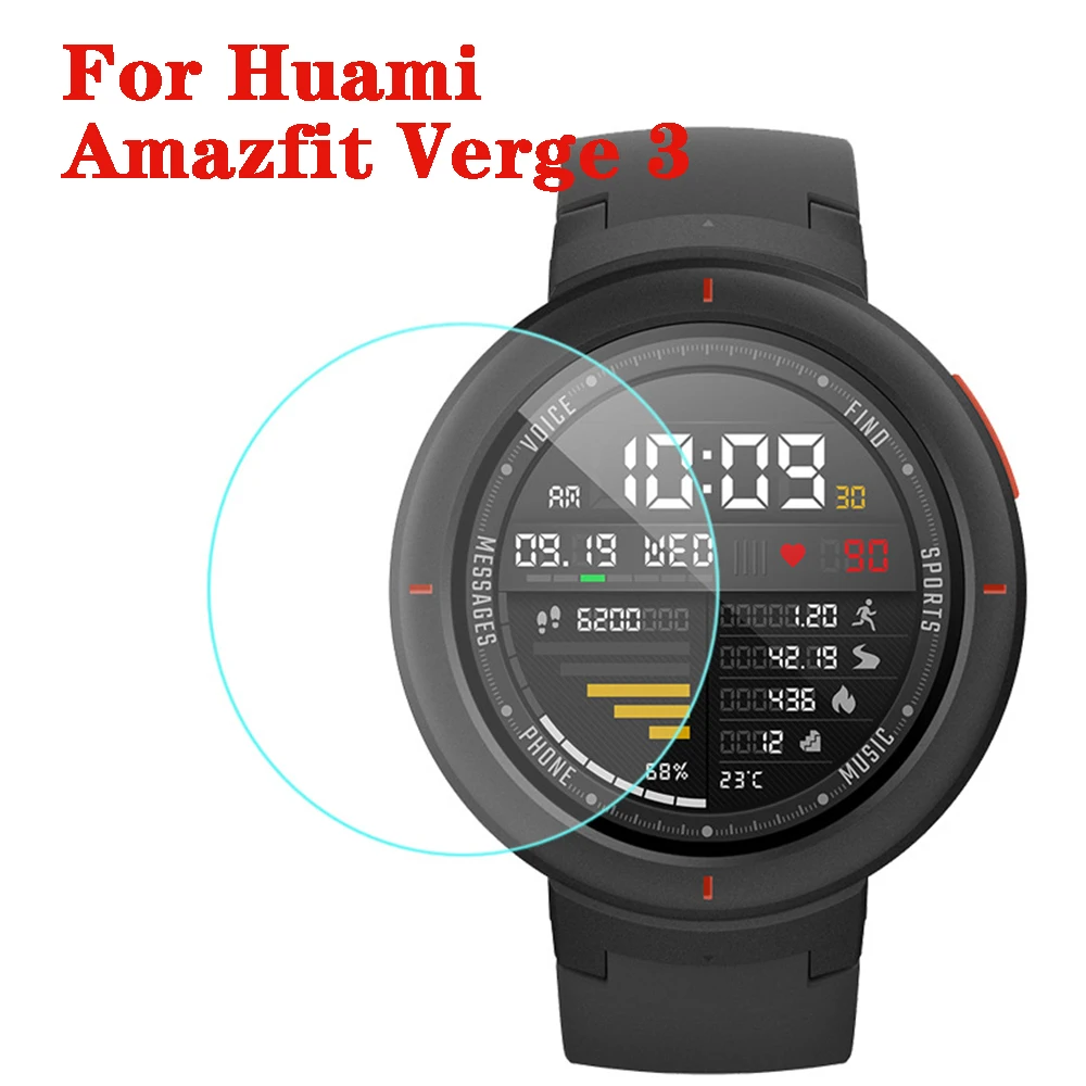 Закаленное защитное стекло для Xiaomi Huami Amazfit Verge 3 пленка протектор экрана покрытие