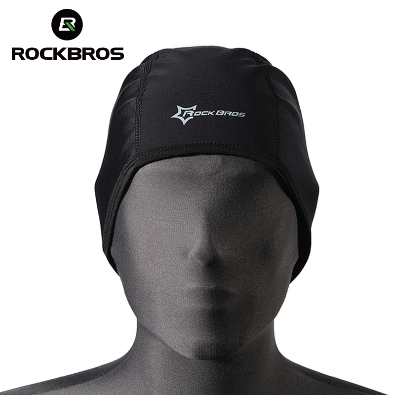 ROCKBROS ветрозащитная термальная велосипедная Кепка бандана спортивная Лыжная Беговая быстрая сухая головная повязка Ciclismo велосипедная кепка мужская повязка на голову