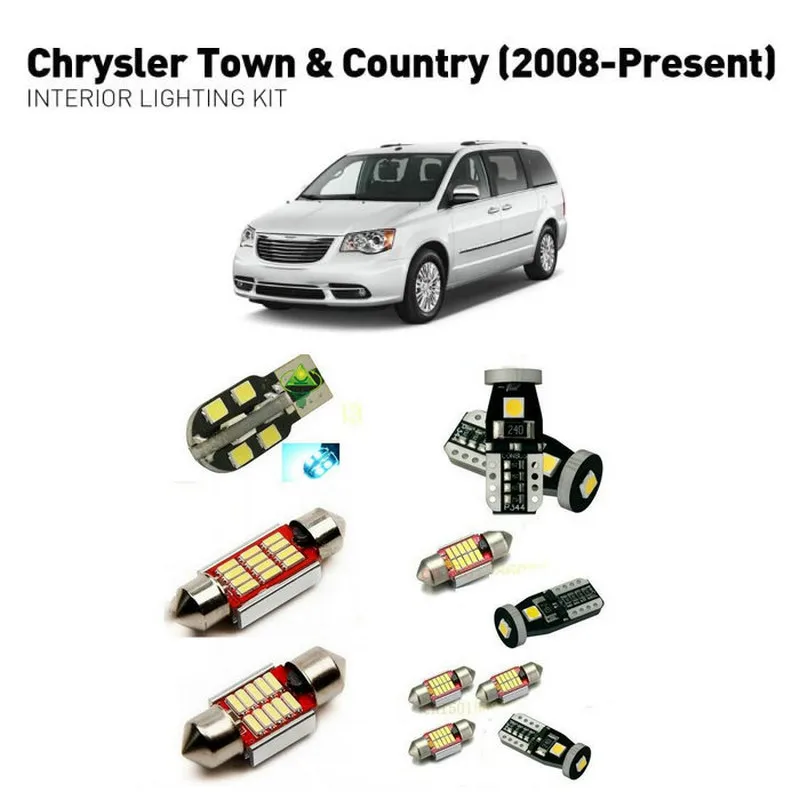 Светодиодные внутренние фары для Chrysler town country 2008 + 20 шт. светодиодные автомобилей