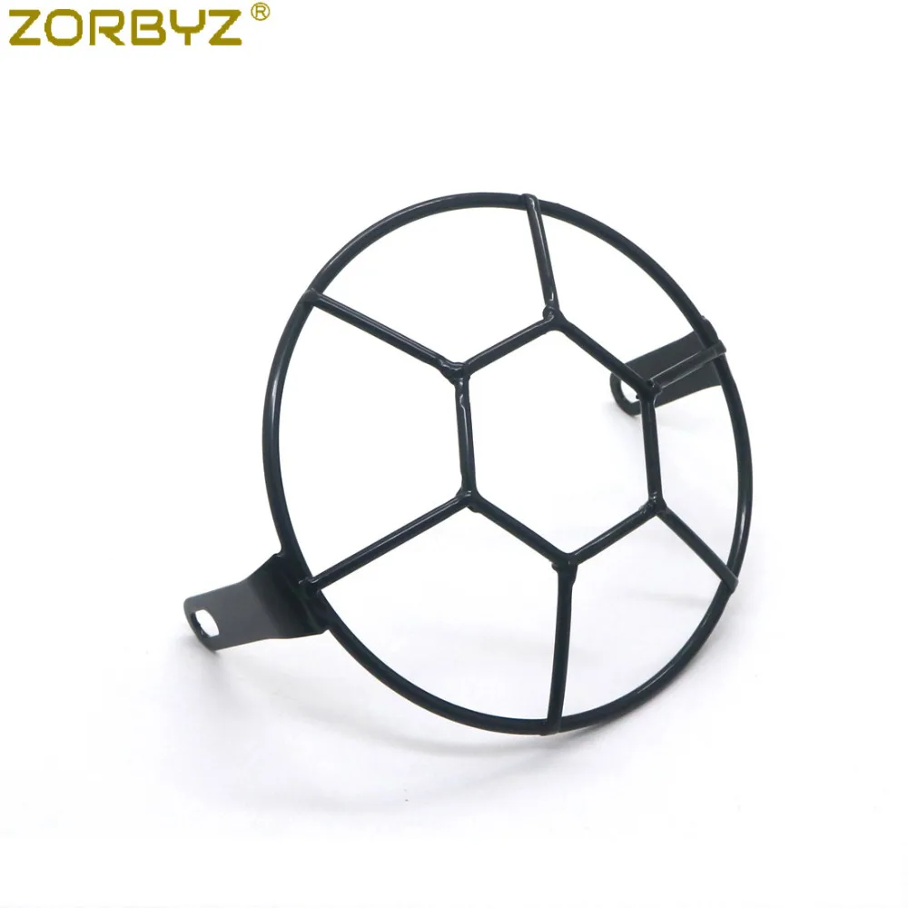 ZORBYZ 6," Ретро Винтаж мотоцикл черный Гриль боковое Крепление Фары маска для CG125 GN125 кафе гонщик на заказ
