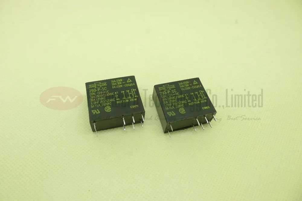 Силовое реле 793-P-1C-24VDC 793-P-1C-S 001-24VDC 793-P-1C-12VDC 793-P-1C-48VDC 16a 250 В переменного тока 8