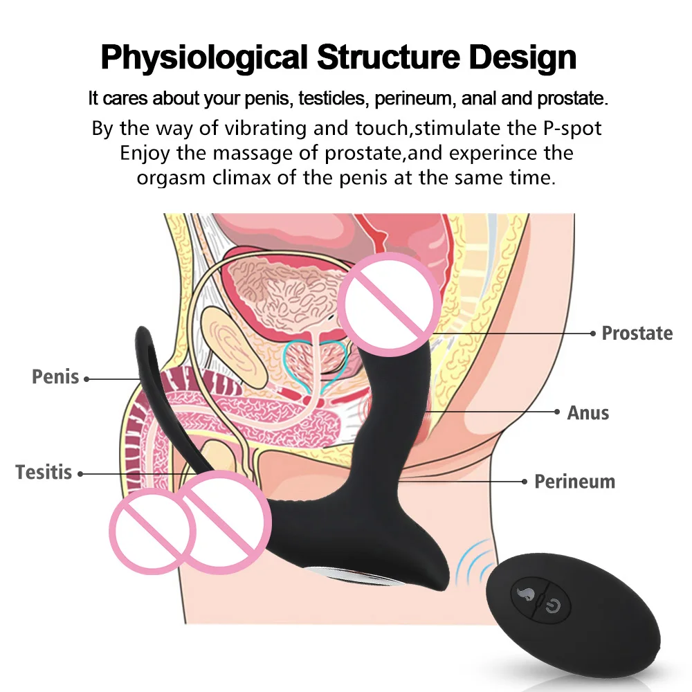 Массажер простаты для мужчин анальный вибратор анальная пробка силиконовые секс