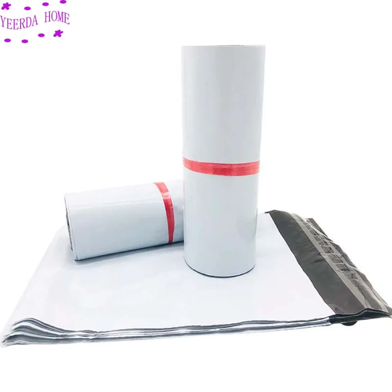 Белые самоклеящиеся курьерские Сумки 100 шт./лот пакеты для хранения