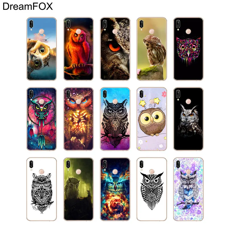 DREAMFOX N168 в мультяшном стиле Сова Мягкий ТПУ силиконовый чехол для Huawei Honor 6a 6C 7X9 10 P20
