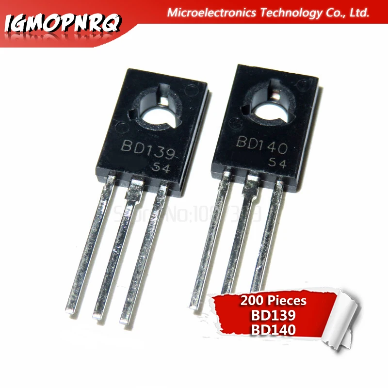 

200pcs BD139 BD140 D139 D140 Each 100pcs TO-126 NPN 1.5A 80V NPN Epitaxial Triode Transistor new