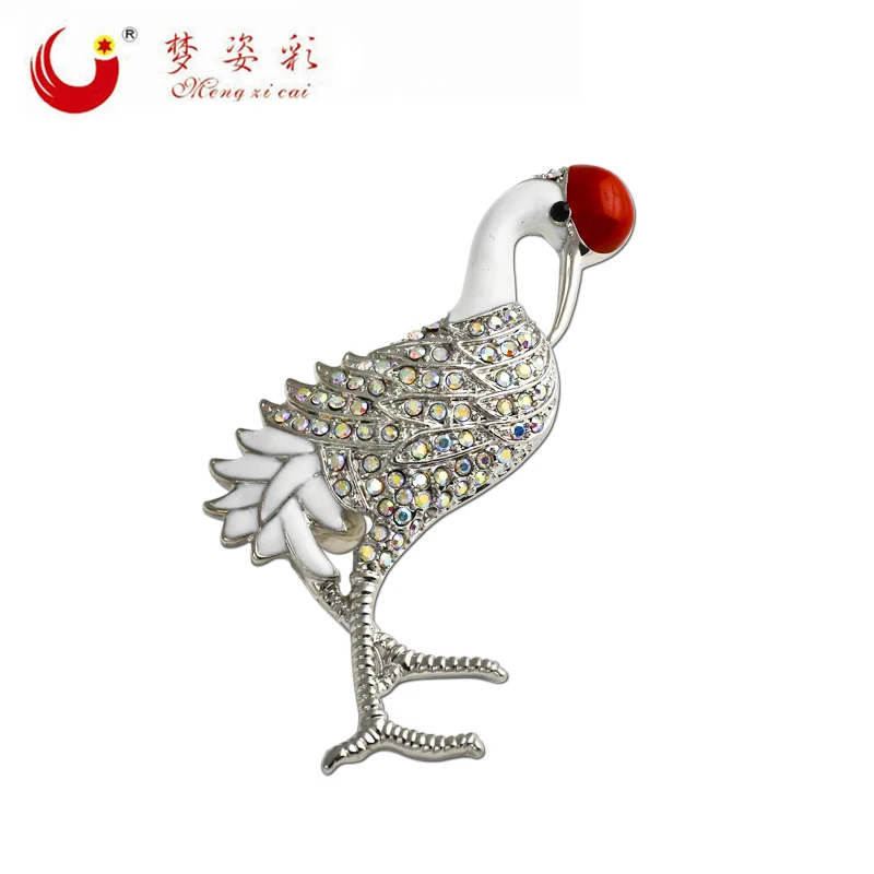 Новое поступление брошь в форме страуса Женская эмалированная женское животное