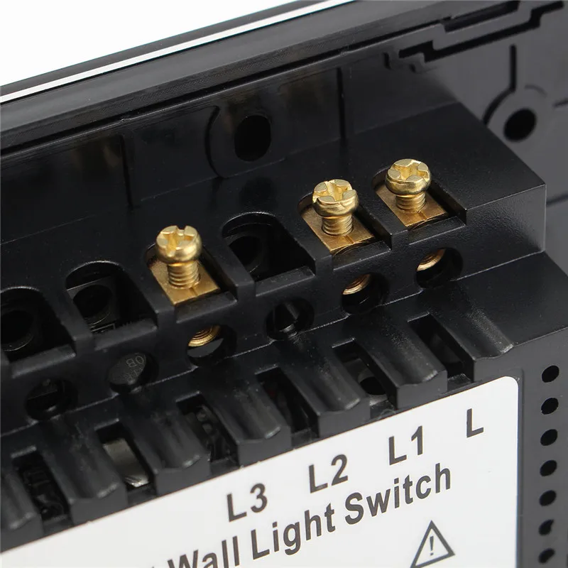 SWILET 120 тип двухсторонний сенсорный выключатель 110 V-240 V кристальная стеклянная панель сенсорный выключатель дистанционное управление светильник светодиодный
