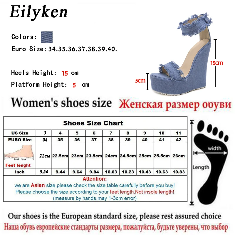 Eilyken/2021 г. Новые летние синие джинсовые сандалии пикантные женские босоножки на
