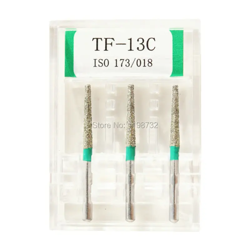 

15Pcs /5Boxes Dental Diamond Burs TF-12 / TF-12F / TF-12EF / TF-13 / TF-13C Drill Dia-Burs High Speed Handpiece Dentist Burrs
