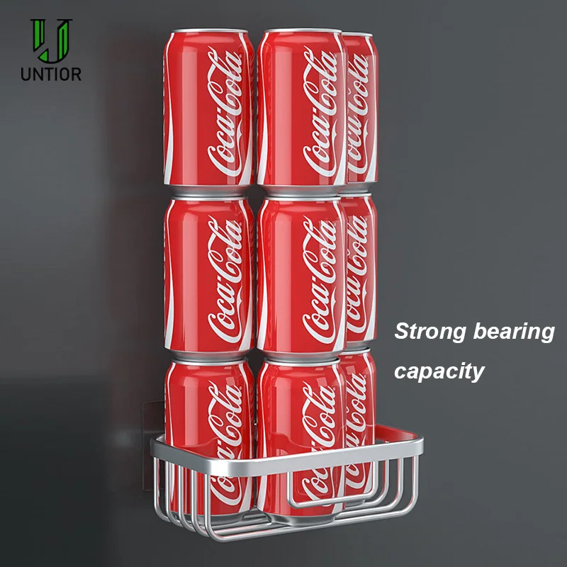 UNTIOR Stainless Steel Toilet Paper Basket Holder Wall-mounted Bathroom Kitchen Paper Tissue Box Toilet Paper Holder with Shelf