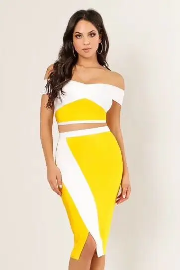 Высококачественный белый желтый лоскутный комплект из 2 предметов вискозное