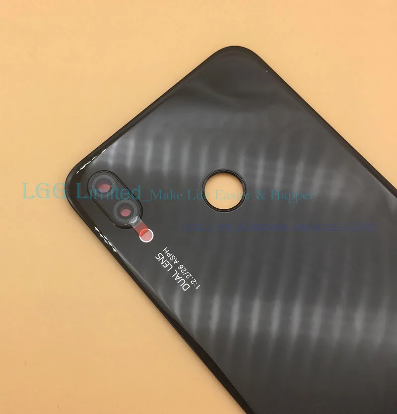 Крышка батарейного отсека Huawei Nova 3e стеклянная крышка корпуса для P20 Lite P20lite задняя