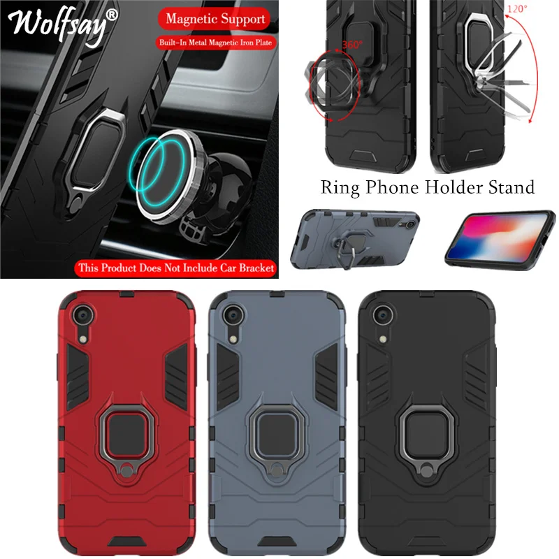 Автомобильный Магнитный защитный чехол для Funda iphone XR 6 1 &quot360 палец кольцо Celular
