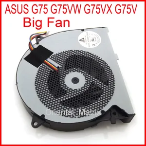 Бесплатная доставка,  KSB06105HB DC05V 0.40A для ASUS G75VW G75VX G75V G75, большой охлаждающий вентилятор для компьютера
