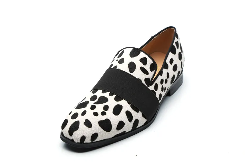 Casual Horsehair Comfortable Shoes Man Low Heeled Flock Designer Flats Zebra Pattern Loafers Zapatillas Hombre Brand Size | Обувь