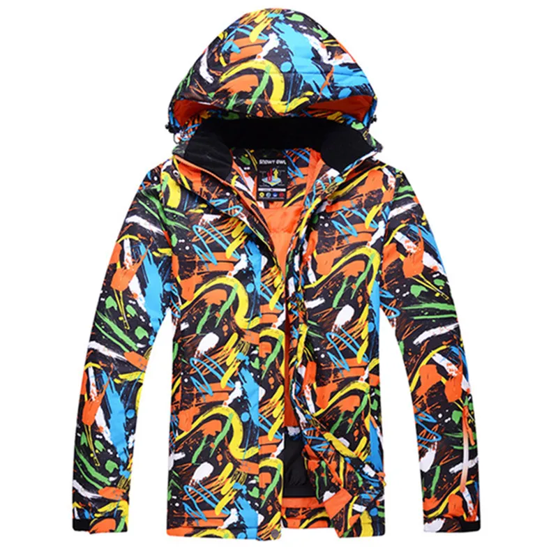 Outdoor Ski Sport Jackets For Men Warm Winter Snowboarding Jacket Sports Snow Ski Wear Breathable Waterproof Windproof Coat