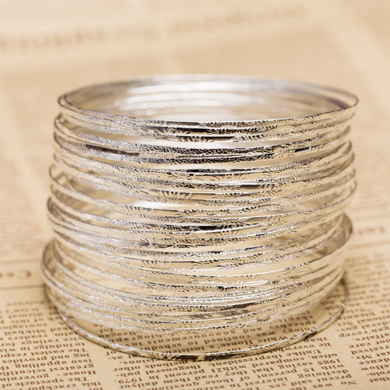 100 шт./лот большой круглый браслет с золотым и серебряным покрытием Круглый