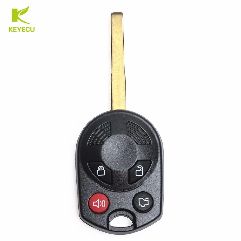 KEYECU Замена новый 3 + 1 кнопка Uncut дистанционного ключа оболочки чехол Fob для Ford Escape C