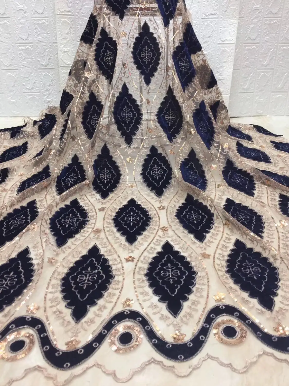 Кружевная ткань в нигерийском стиле 2019 Высококачественная кружевная