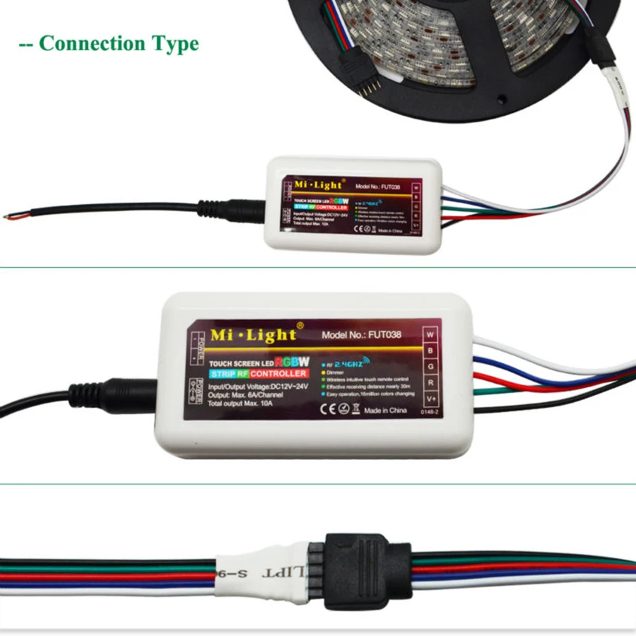 5-20 м RGB/W Светодиодная лента 5050 водонепроницаемая IP20/IP65 DC12V 4 цвета в 1 Светодиодный светильник с чипом+ пульт дистанционного управления+ светодиодный блок питания