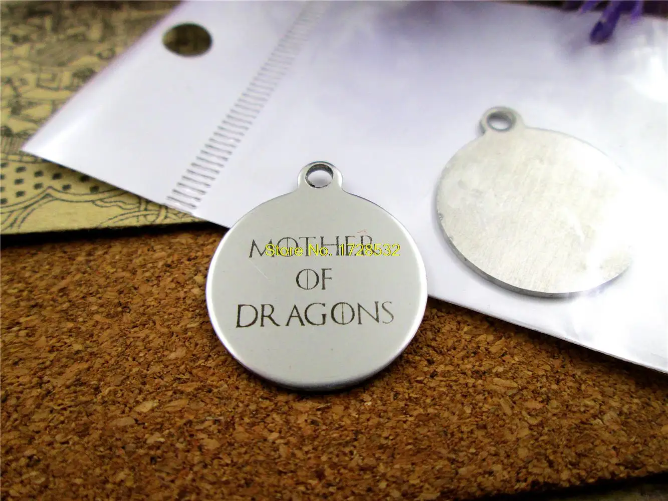 20 шт -- мм круг из нержавеющей стали круглый &quotмать драконов&quot одна сторона DIY