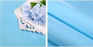 Глянцевая DIY декоративная пленка ПВХ самоклеющаяся настенная Бумага Мебель Ремонт настенные наклейки кухонный шкаф водонепроницаемые обои - Цвет: Blue