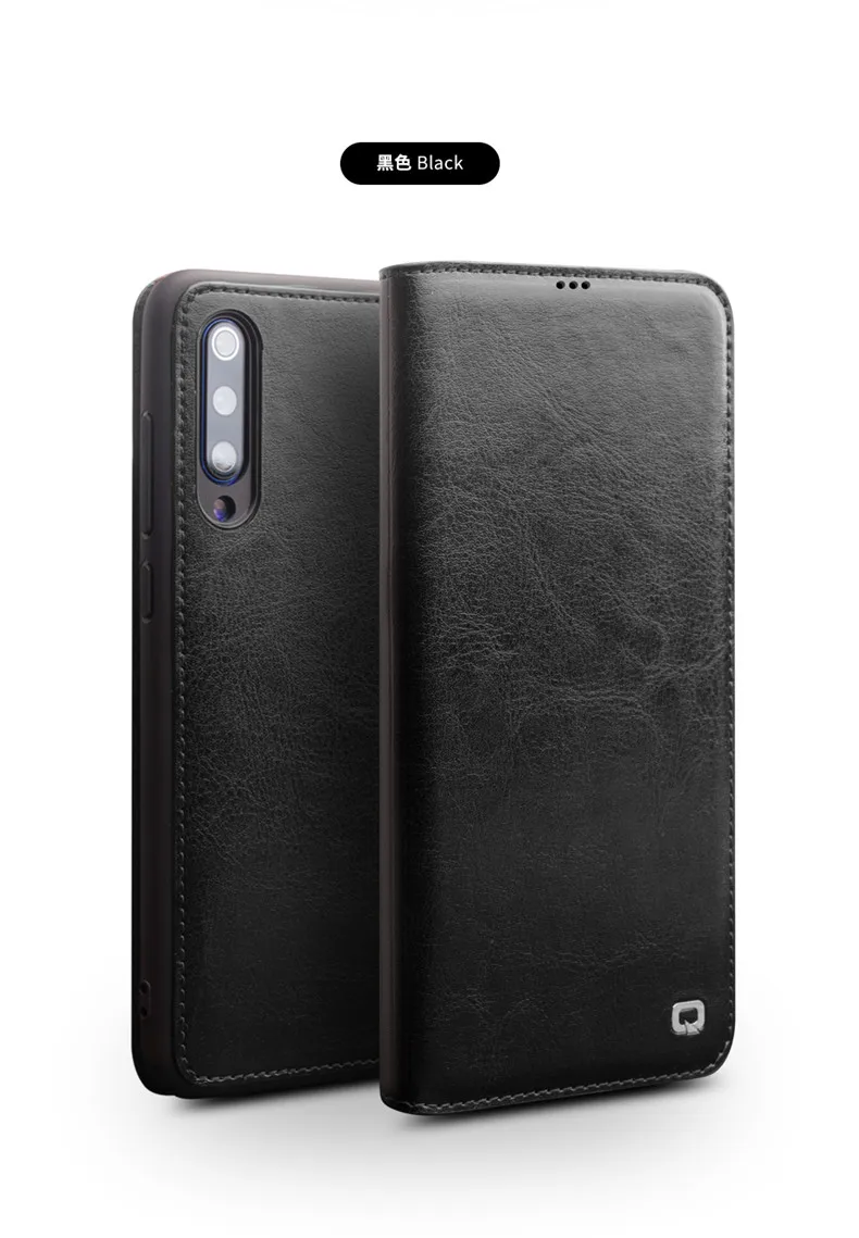 Для Xiaomi mi, 8, 9, mi, 8, mi, 9, QIALINO, брендовый чехол из натуральной телячьей кожи, чехол для телефона, откидная крышка, Ретро стиль, бизнес
