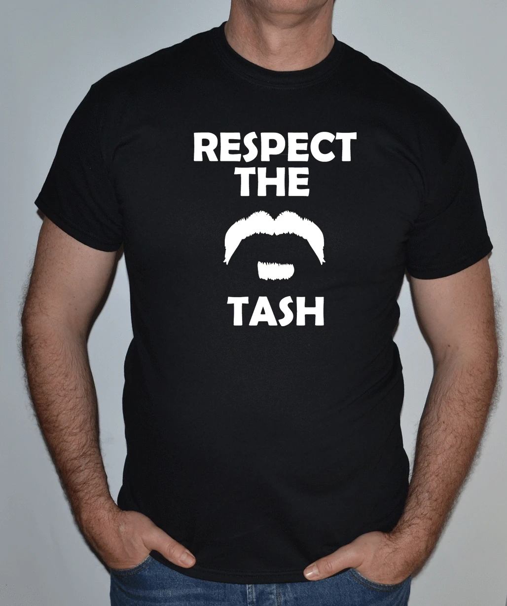 Уважайте бороду MOVEMBER TASH забавная футболка удобная Повседневная с короткими