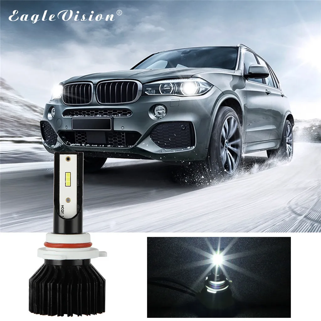 Kongyide авто светильник светодиодный 6000K 2x9006 2000W 30000LM головной ламп Conversion Kit Высокое