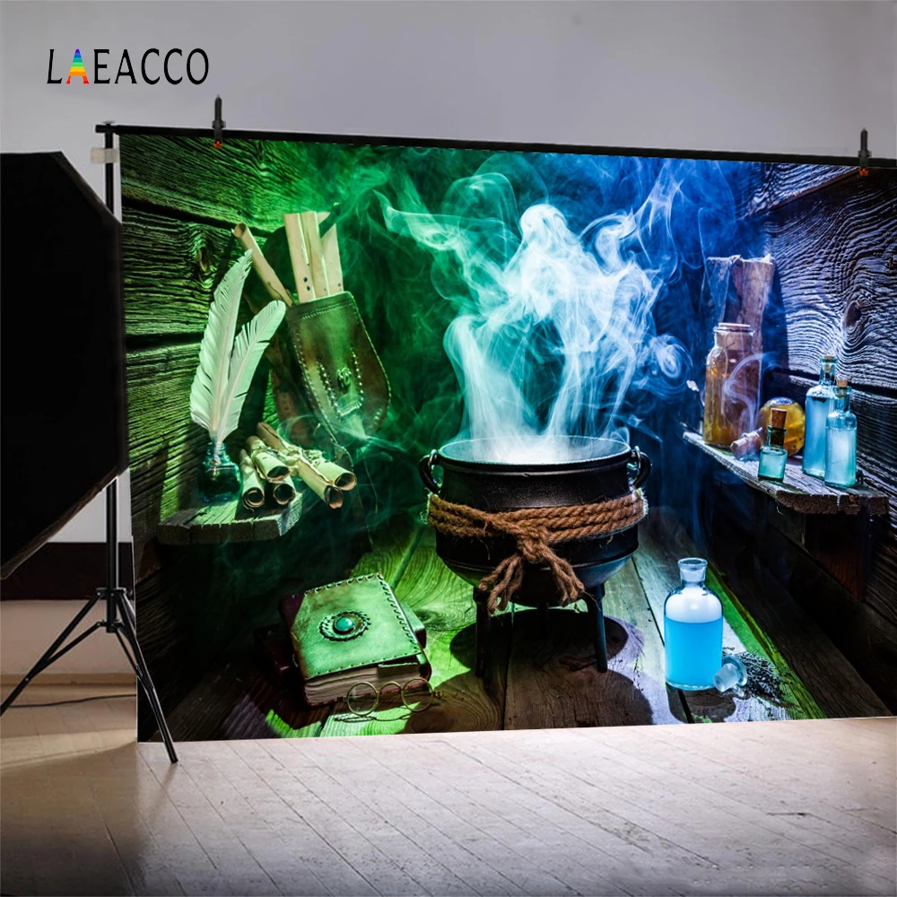 Фотофон Laeacco Magic House с триподом и бутылками сказочные фоны для фотосъемки детского
