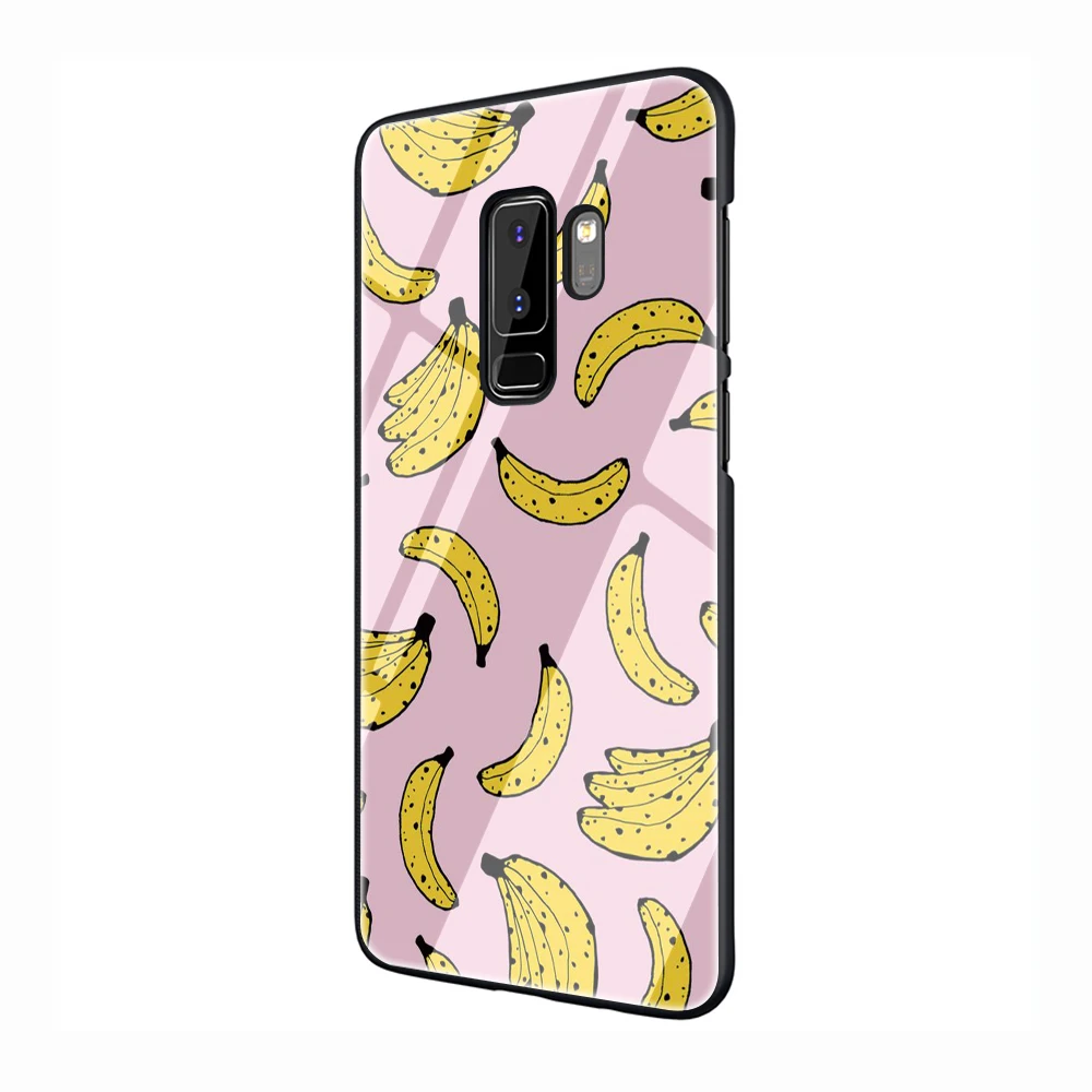 banana Tempered Glass Phone Cover Case for Samsung Galaxy S7 edge S8 9 10 Note 8 9 10 Plus A10 20 30 40 50 60 70 - Цвет: G9