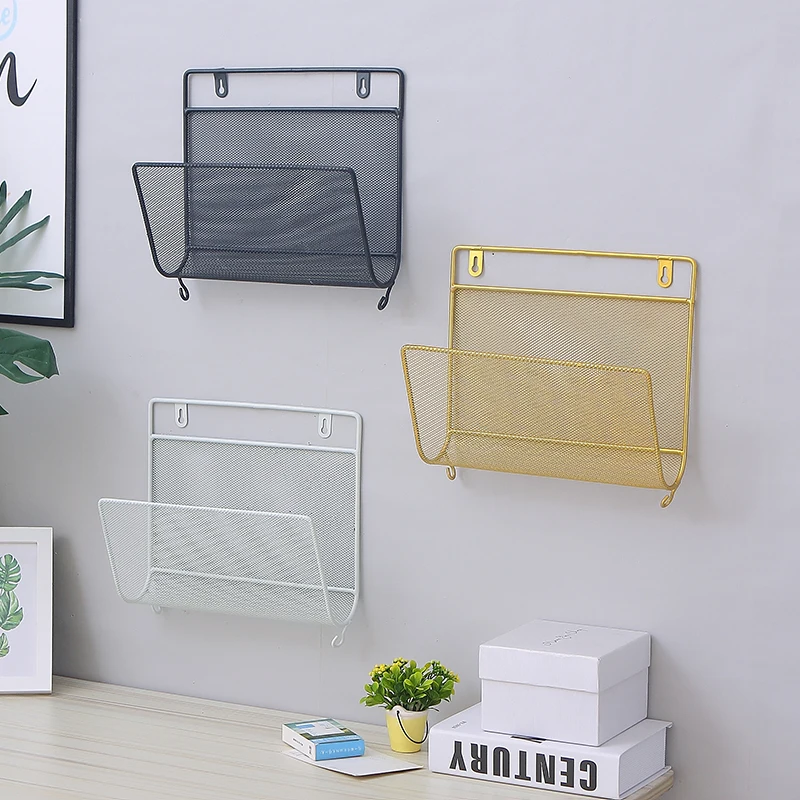 Ins стиль железная книжная полка креативное украшение кулон газета подвесной