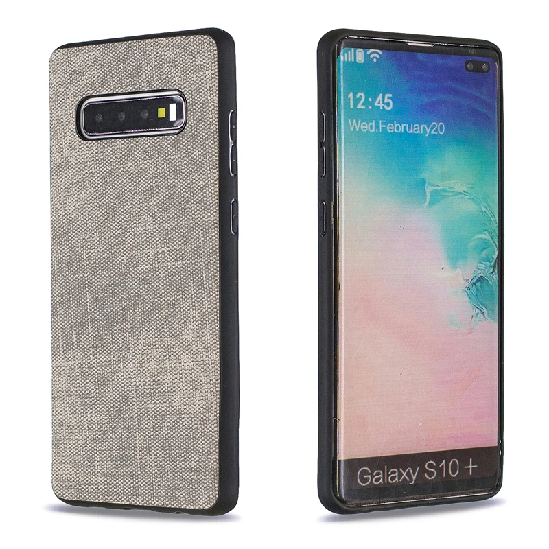 Чехол для Samsung S10 Plus роскошный мягкий деним и ТПУ 2 в 1 чехол Funda S10e телефона |