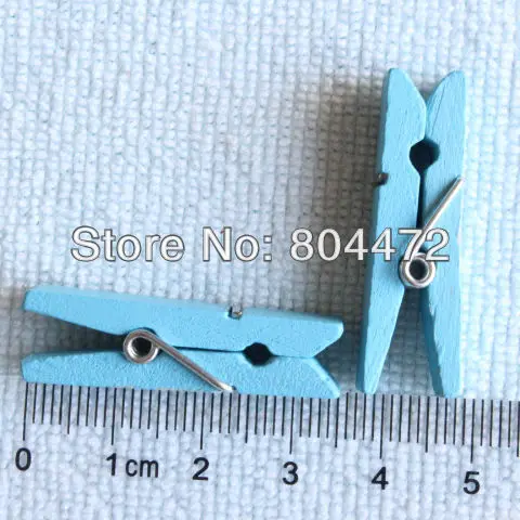 Цветные подарки Деревянные прищепки баннеры зажимы 35 мм | (500 шт./лот) деревянное