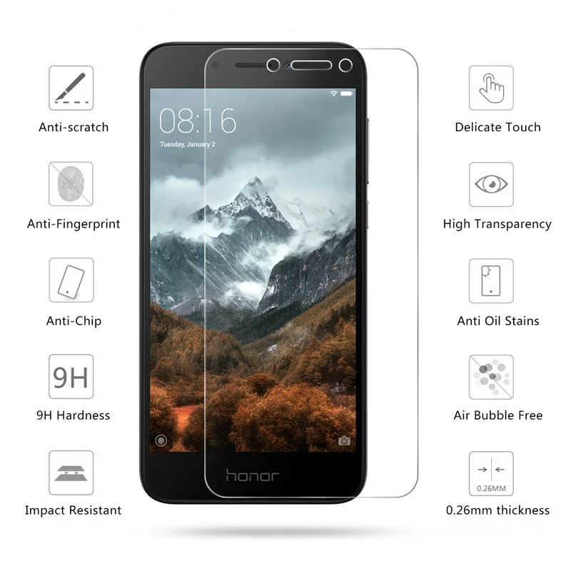 Закаленное стекло для Huawei Honor 8 9 10 lite Защита экрана honor Премиум закаленная