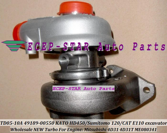 Бесплатная доставка TD05 10A 49178 00530 00550 ME080341 00520 Turbo для экскаватора KATO HD300 HD400 HD450 120 E110